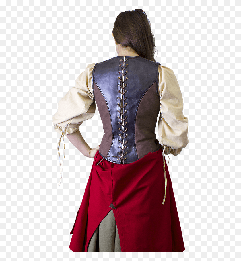479x851 Leather Rogue Corset Korsett Leder Mittelalter, Clothing, Apparel, Person HD PNG Download