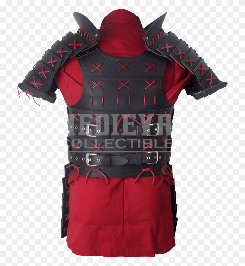 723x851 Leather Samurai Armour Samurai Armor Pauldrons, Clothing, Apparel, Costume HD PNG Download