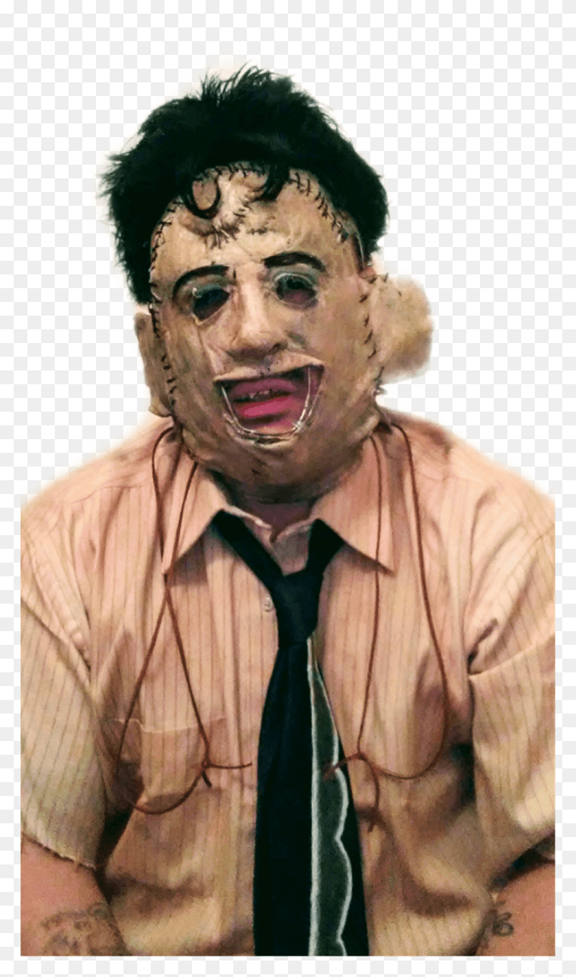 1024x1791 Leatherface Sticker Human, Person, Head, Tie HD PNG Download