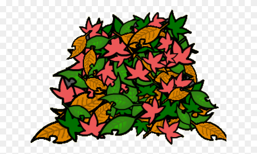 641x444 Leaves Clipart Pile Leaves, Modern Art, Graphics HD PNG Download