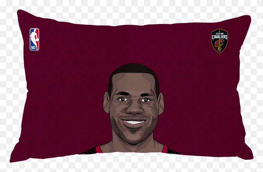 2417x1524 Lebron Face, Pillow, Cushion, Person HD PNG Download