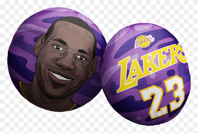 2296x1489 Lebron James Lakers Pillow Head Los Angeles Lakers, Ball, Sphere, Balloon HD PNG Download