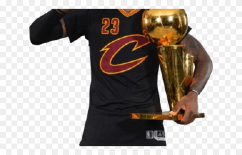 640x480 Lebron James Con Trofeo De Campeonato, Ropa, Vestimenta, Persona Hd Png