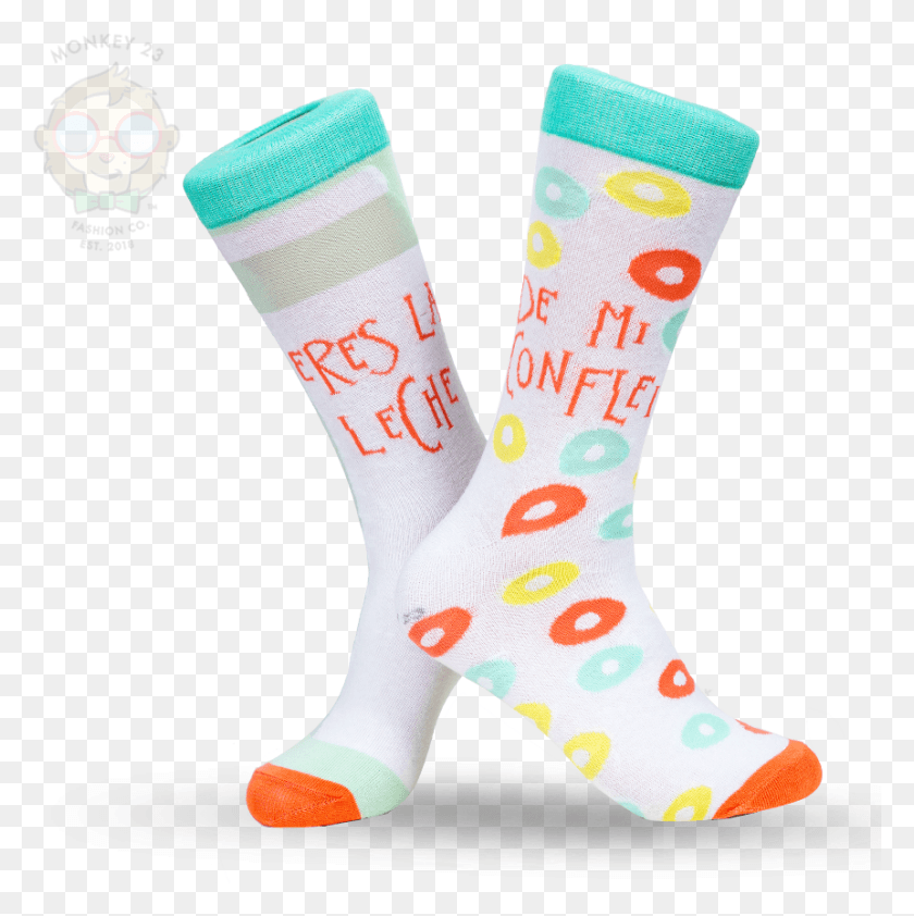 861x864 Leche Amp Conflei Sock, Clothing, Apparel, Shoe HD PNG Download