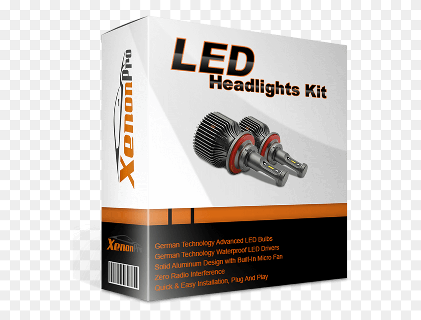551x579 Led Headlights Kit Xenon Pro Led Headlights, Machine, Wheel, Spoke HD PNG Download