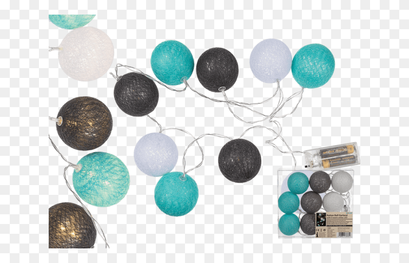 640x480 Led Light String Balls Fabric Cotton Ball Baumwollkugel Fnyfzr Dekorci, Accessories, Accessory, Jewelry Descargar Hd Png