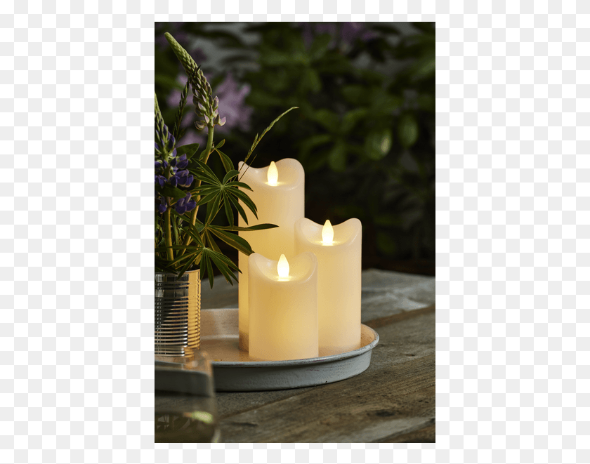 401x601 Свеча Led Pillar Candle Bianco Advent Candle, Растение, Цветок, Цветение Png Скачать