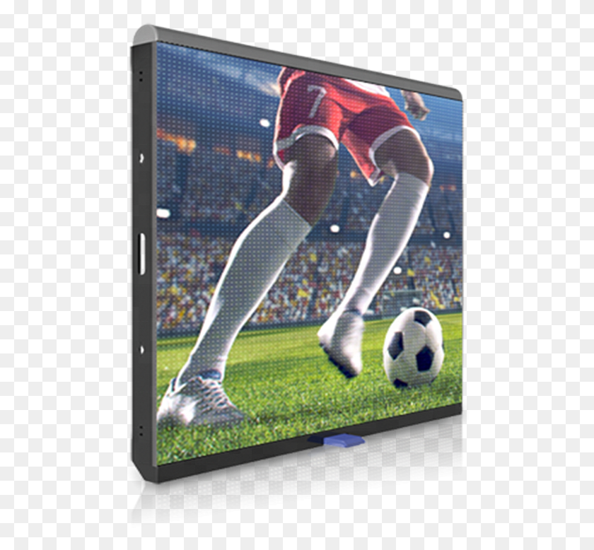 490x718 Led Stadium Tv Screensoccer Football Stadium Perimeter, Soccer Ball, Ball, Soccer HD PNG Download