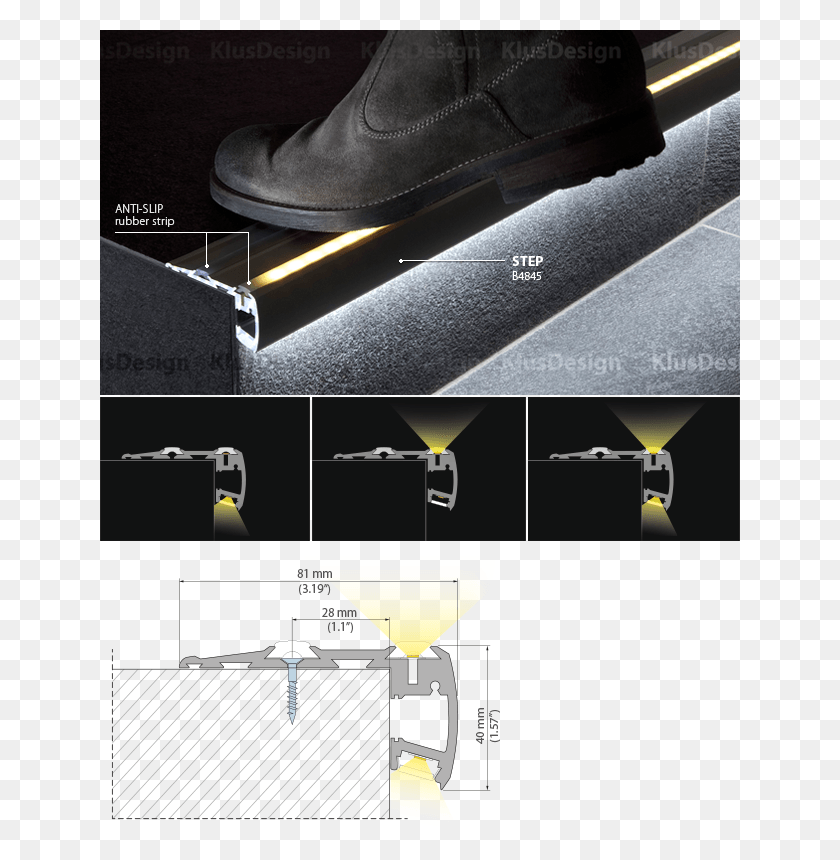 640x800 Descargar Png Sistemas De Iluminación Led Para Escaleras Luces De Escalera Sistema De Iluminación Led Para Escaleras, Zapato, Calzado, Ropa Hd Png