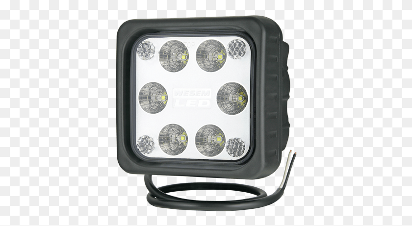 370x401 Descargar Png Lámpara De Trabajo Led Con Soporte Magnético Cable En Espiral Y Reflector, Iluminación, Foco, Luz Hd Png