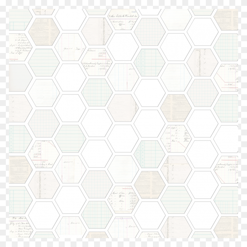 2101x2100 Ledger Hexagon Paper Light 300dpi Circle, Soccer Ball, Ball, Soccer HD PNG Download