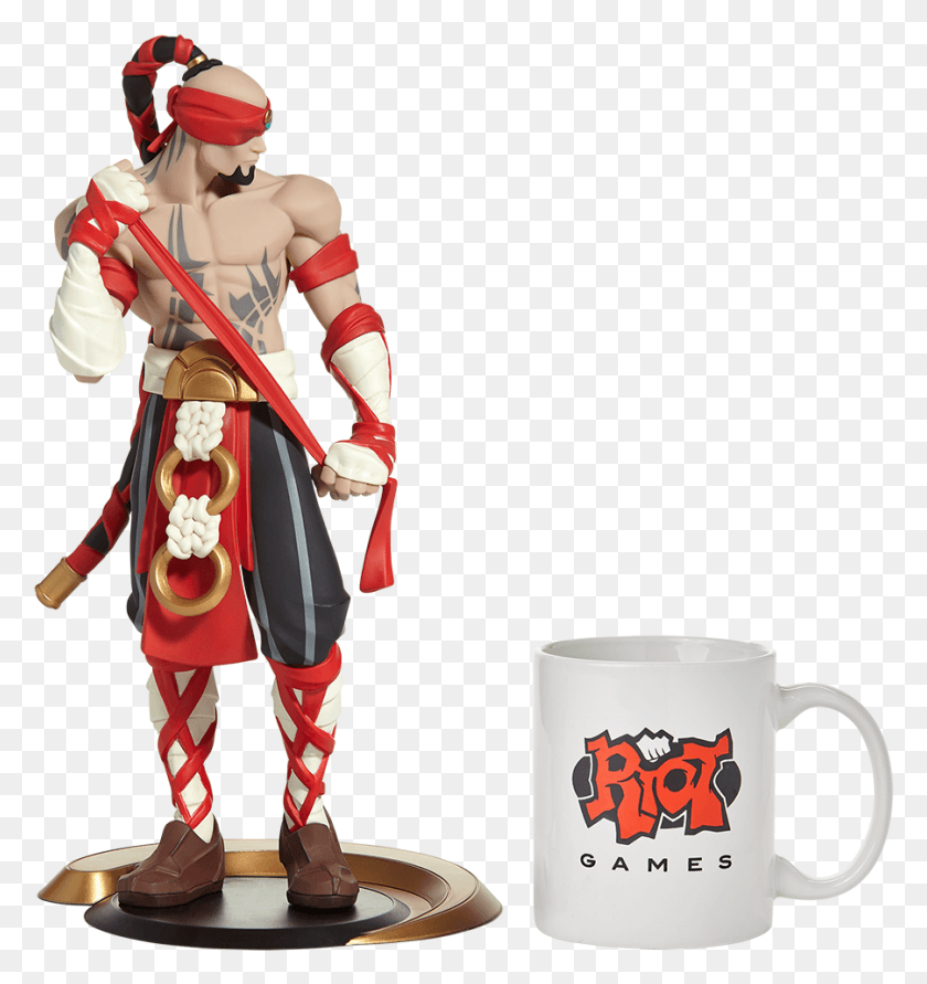 901x961 Lee Sin Unlocked Statue Riot Games, Coffee Cup, Cup, Person HD PNG Download