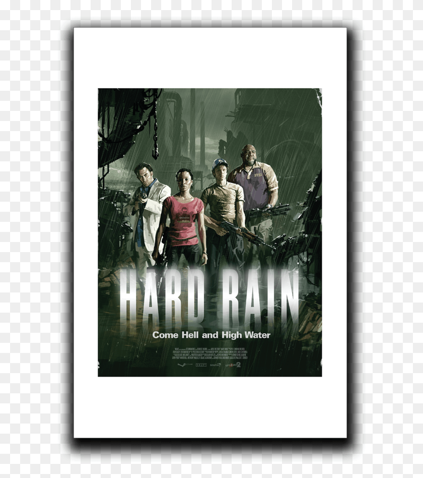 616x888 Left 4 Dead 2 Hard Rain Poster, Advertisement, Person, Human HD PNG Download