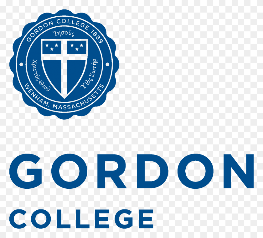 1775x1590 Left Aligned In Blue Gordon College Logo, Symbol, Trademark, Clock Tower HD PNG Download