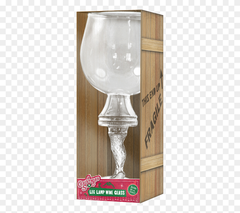 313x686 Leg Lamp Wine Glass Christmas Story Leg Lamp Wine Glass, Glass, Furniture, Outdoors HD PNG Download