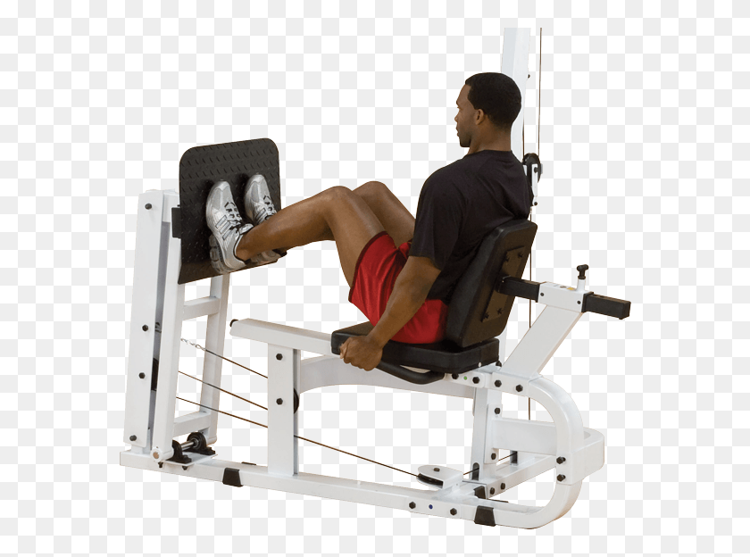 574x564 Leg Press Att Body Solid Exm With Leg Press, Working Out, Sport, Person HD PNG Download