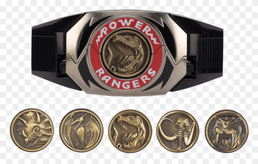 860x527 Descargar Png Legacy Mighty Morphin Power Rangers Legacy Diecast Coin Set, Hebilla, Reloj De Pulsera, Cámara Hd Png