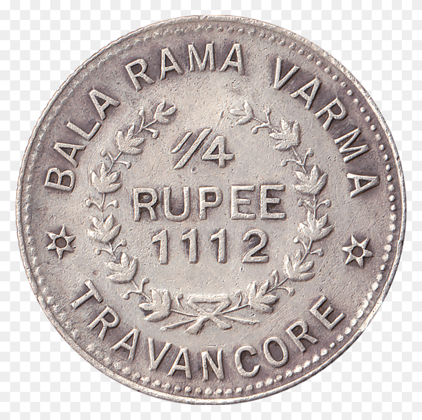 957x953 Legend Bala Rama Vurma Travancore Coin, Nickel, Money, Clock Tower HD PNG Download