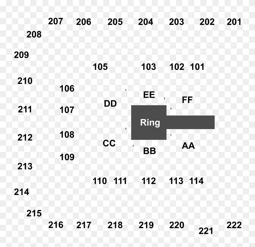 2070x2000 Legend Colonial Life Arena Seating Chart, Plan, Plot, Diagram HD PNG Download