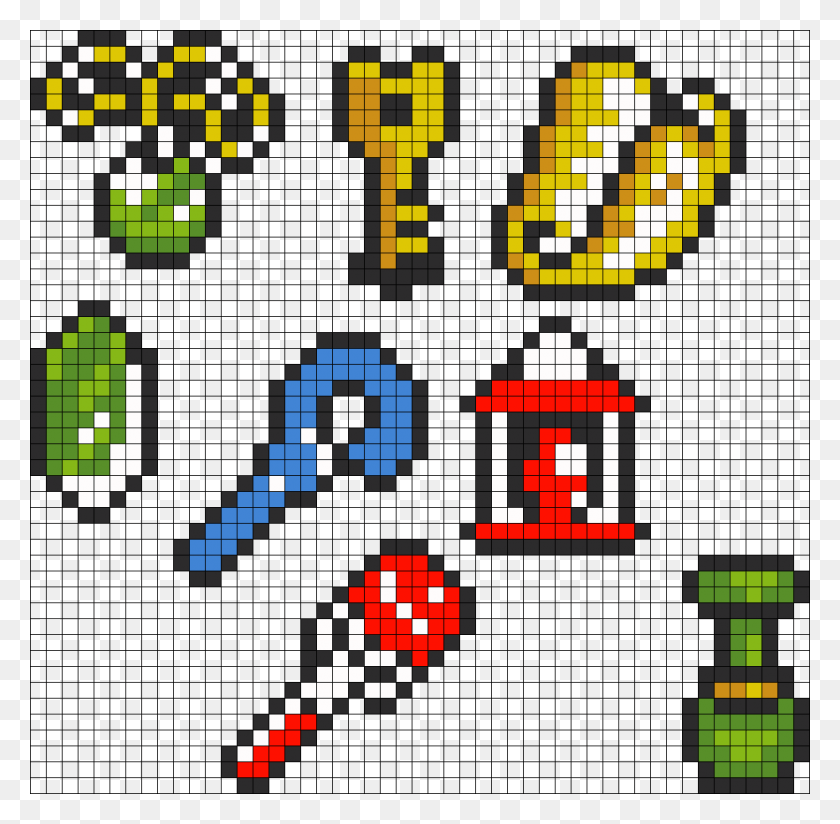 1030x1009 Legend Of Zelda Link To The Past Items Link To The Past Item Sprites, Text, Pac Man, Urban HD PNG Download