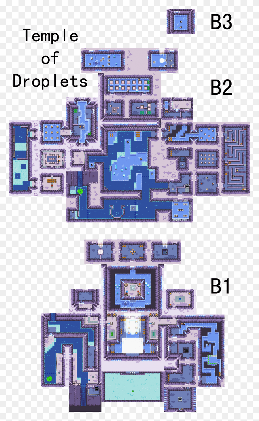 2032x3400 Legend Of Zelda The Minish Cap Temple Of Droplets Map, Plan, Plot, Diagram HD PNG Download