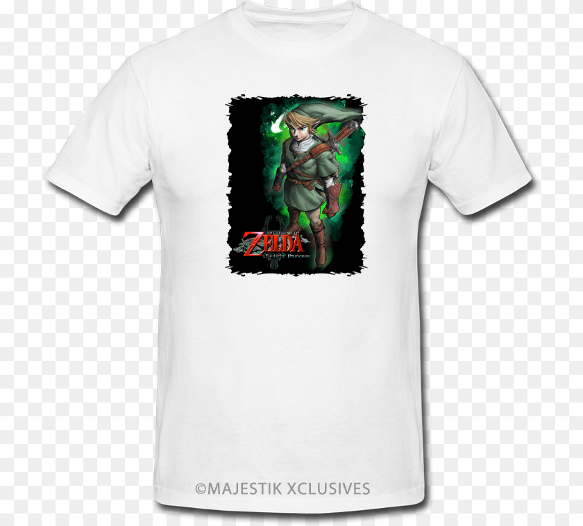 721x758 Legend Of Zelda Twilight Princess Game T Shirt Rocket Raccoon, Clothing, T-shirt, Person, Skin PNG