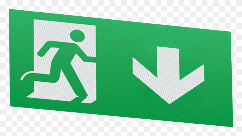 1721x912 Legend With Down Facing Arrow For Product Emswing Photoluminescent Exit Signs Canada, Symbol, Sign, Text HD PNG Download