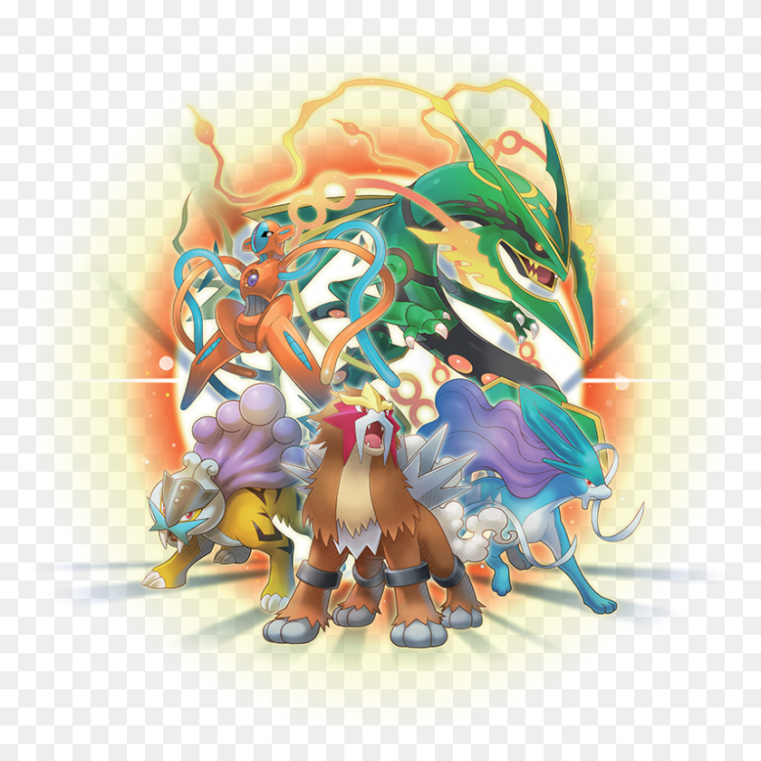 796x795 Legendary Beasts Super Mystery Dungeon Mega Rayquaza, Graphics, Manga HD PNG Download