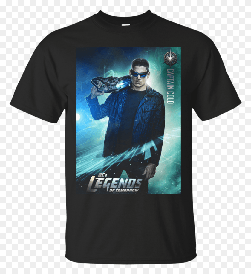 1038x1144 Legends Of Tomorrow Captain Cold Men39s T Shirt Wentworth Miller Dc39s Legends Of Tomorrow, Clothing, Apparel, Person HD PNG Download