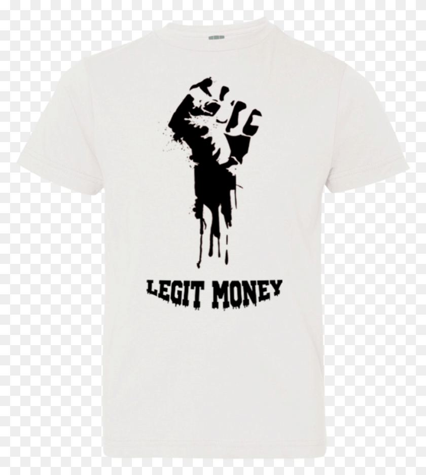 902x1014 Legit Money Fistblack Youth Jersey Tee Active Shirt, Clothing, Apparel, Hand HD PNG Download