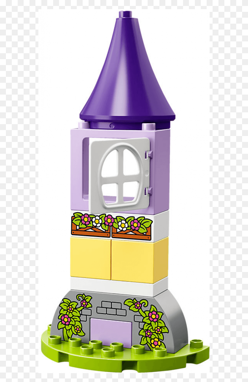 581x1232 Lego 10878 Rapunzels Tower Lego Duplo Rapunzel Tower, Machine, Outdoors, Pez Dispenser HD PNG Download