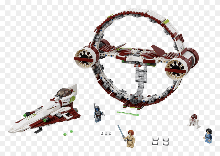 2705x1863 Lego 75191 Star Wars Jedi Starfighter With Hyperdrive, Person, Human, Space Station HD PNG Download