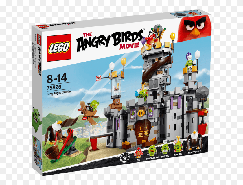 626x577 Lego 75825 Prod Pri 1488 Lego 75826 Box1 En Lego Angry Birds King Pig39S Castle, Persona, Humano, Super Mario Hd Png