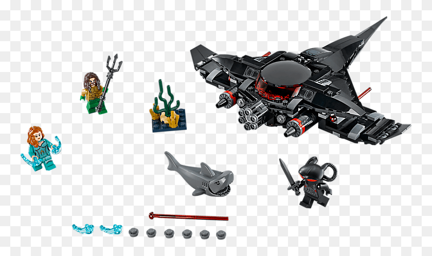 763x438 Lego Aquaman Transparent Lego Aquaman Black Manta Strike, Person, Human, Toy HD PNG Download