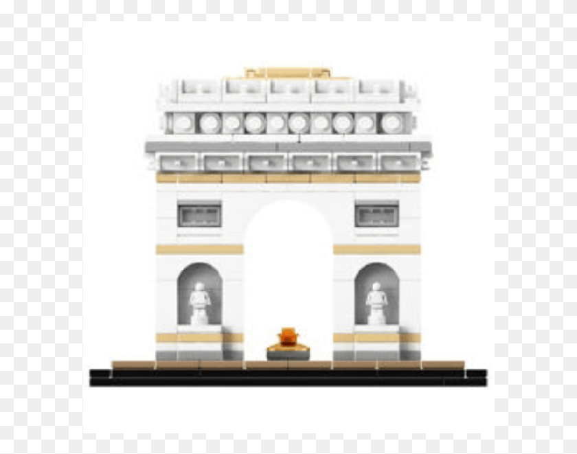 600x601 Lego Architecture 21036 Lego Arc De Triomphe, Building, Urban, City HD PNG Download