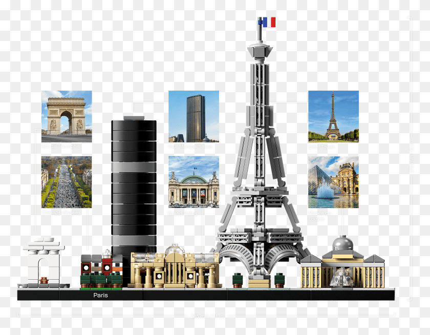 2038x1553 Лего Архитектура Skyline Collection Париж 21044 Здание Лего Архитектура Парижский Горизонт, Шпиль, Башня, Шпиль Hd Png Скачать