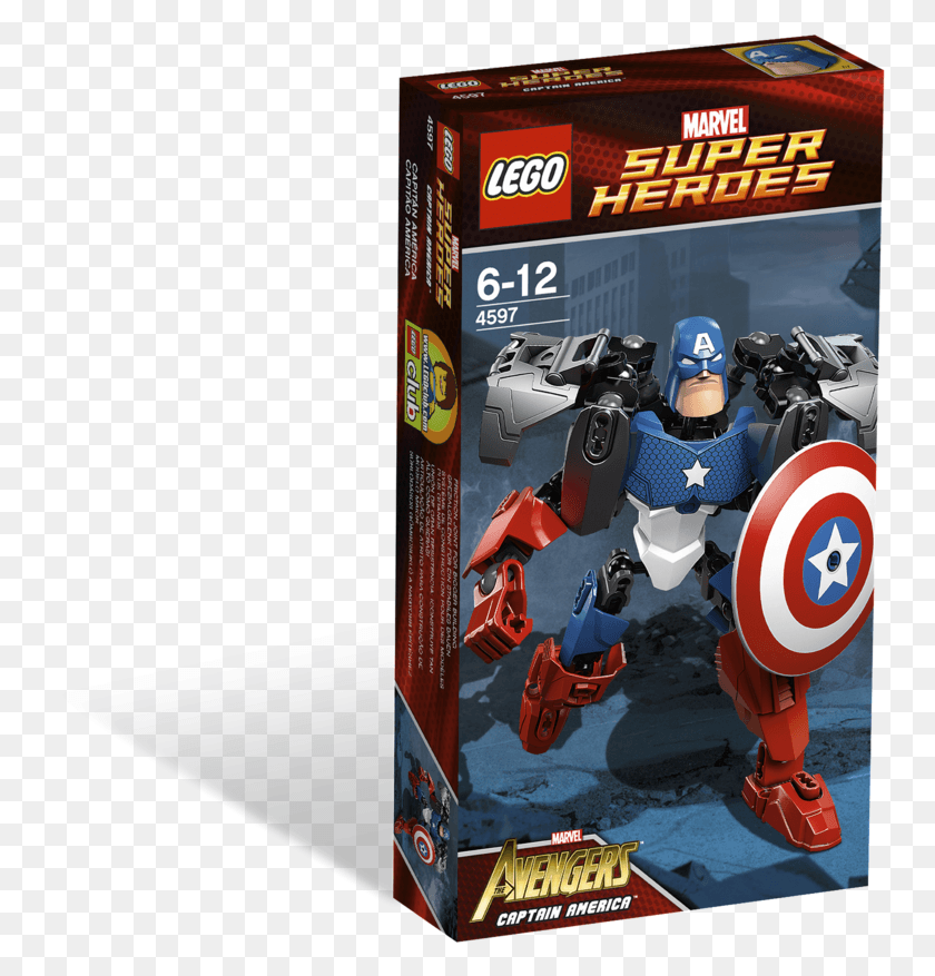 750x817 Descargar Png / Lego Capitán América Edificable, Ropa, Casco Hd Png