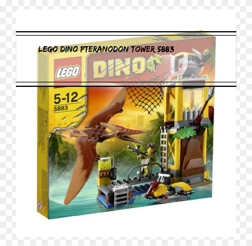 736x761 Lego Dino Pteranodon Tower 5883 Lego Dinos, Toy, Angry Birds, Advertisement HD PNG Download