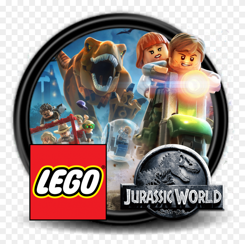 1215x1207 Descargar Png Icono De Lego Por Jurassic World Logotipo De Lego, Anuncio, Cartel, Persona Hd Png