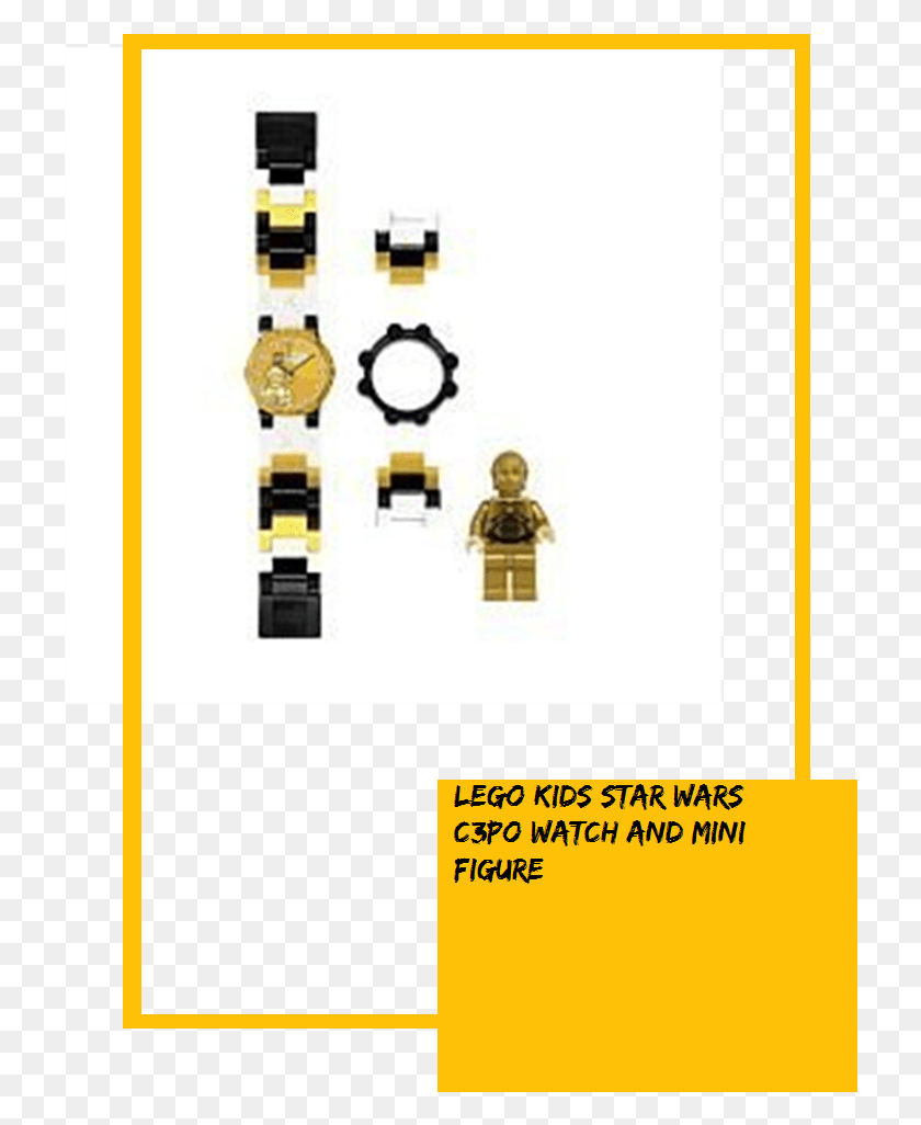 724x966 Lego Kids Star Wars C3Po Reloj Y Mini Figura Ilustración, Robot Hd Png