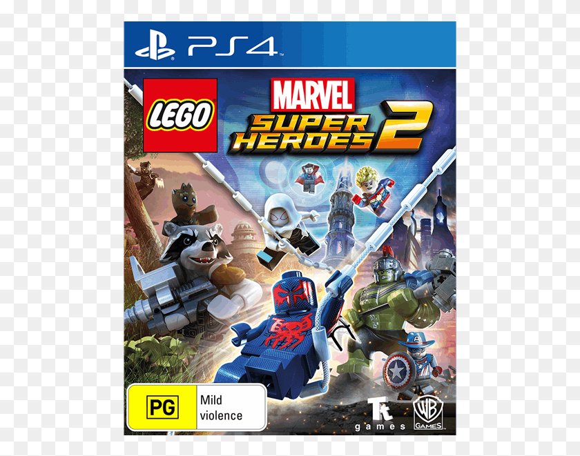 483x601 Descargar Png Lego Marvel Super Heroes Marvel Superheroes 2 Xbox One, Motocicleta, Vehículo, Transporte Hd Png