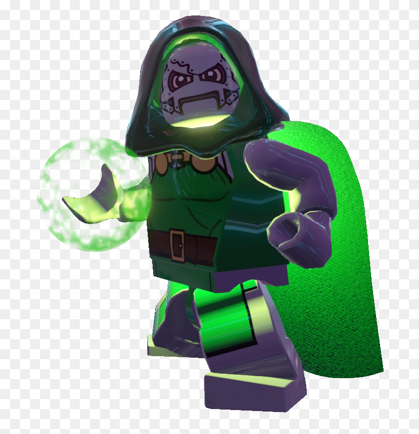 698x810 Лего Марвел Супергерои Доктор Дум, Игрушка, Зеленый, Шлем Hd Png Скачать