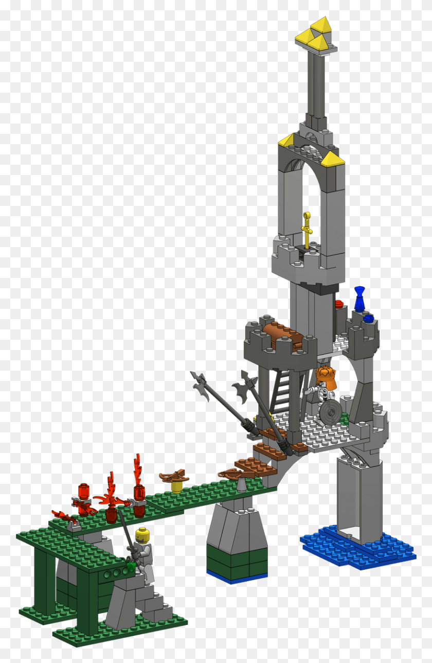 815x1284 Descargar Png / Lego Master Sword Tower Máquina Herramienta, Juguete, Robot Hd Png