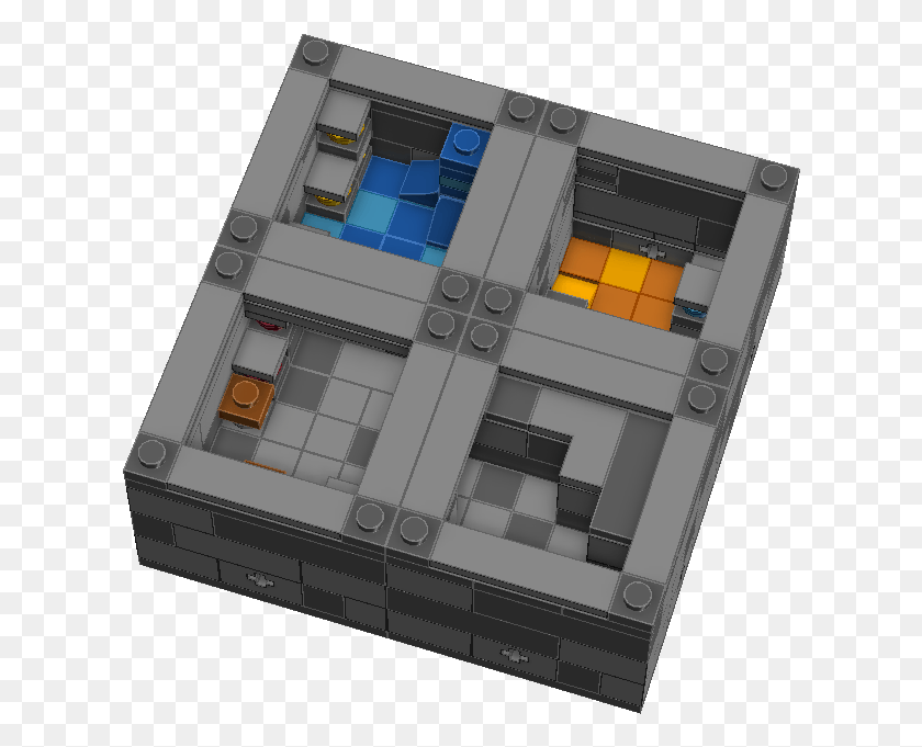 618x621 Lego Minecraft Diamond Block, Floor Plan, Diagram, Plan HD PNG Download