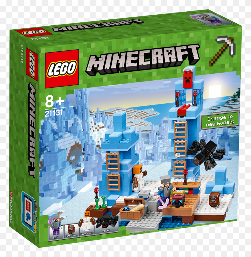 1582x1625 Lego Minecraft The Ice Spikes 21131 Lego Minecraft The Ice Spikes, Toy, Video Gaming, Pez Dispenser HD PNG Download