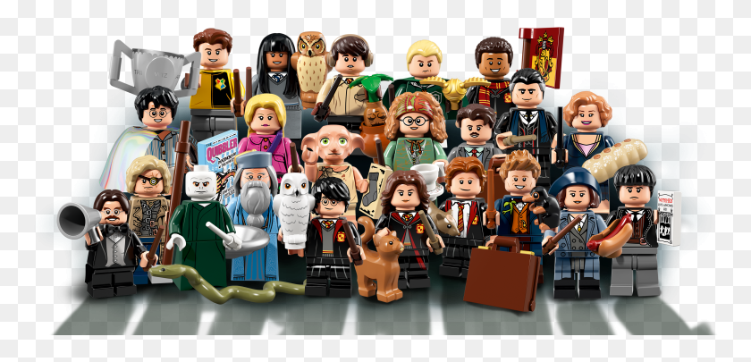 3318x1469 Lego Minifigures Harry Potter And Fantastic Beasts Lego Harry Potter Minifigures Box HD PNG Download