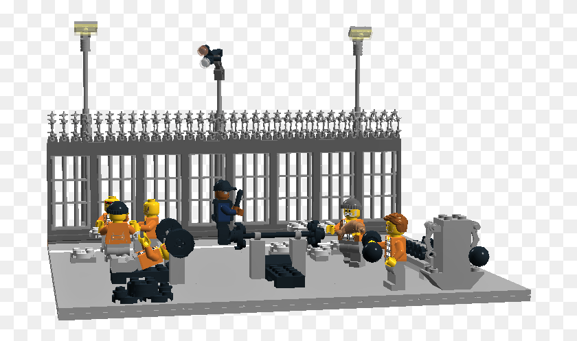 706x437 Lego Prison Yard Lego Prison, Person, Human, Metropolis HD PNG Download