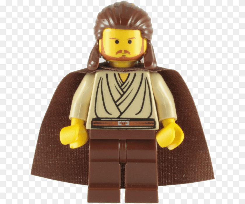 636x698 Lego Qui Gon Jinn Minifigure Lego Star Wars Qui Gon Jinn, Baby, Person, Face, Head PNG