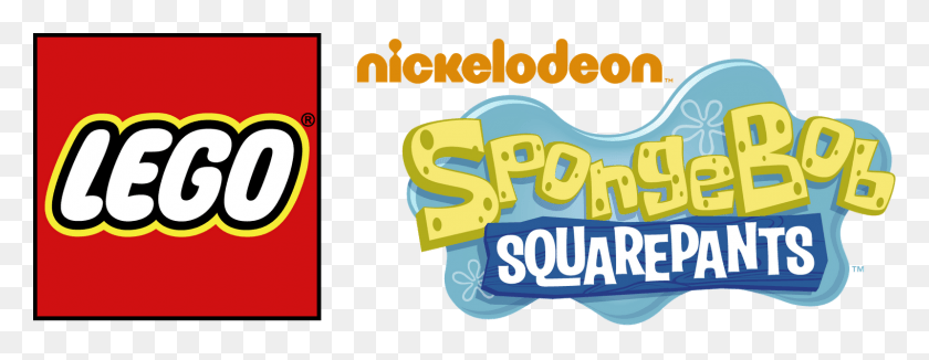 1600x546 Lego Spongebob Logo Nickelodeon Spongebob Squarepants Logo, Text, Clothing, Food HD PNG Download