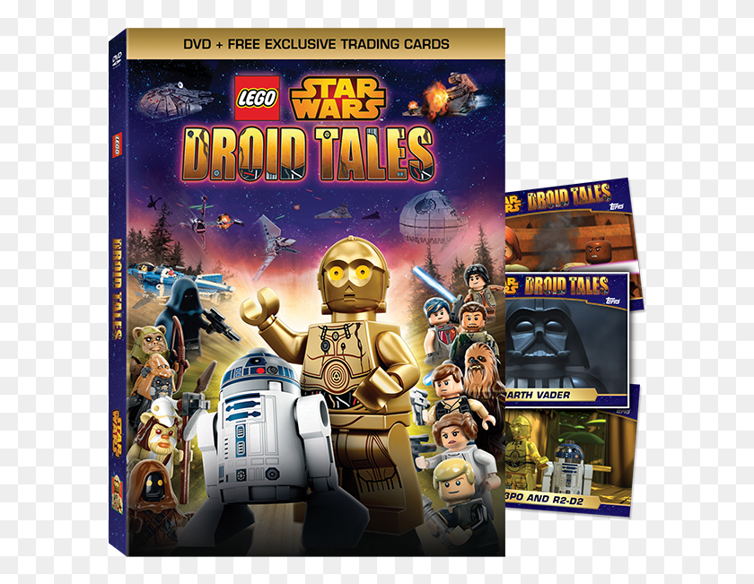 600x591 Lego Star Wars Droid Tales Плакат Lego Star Wars Droid Tales, Человек, Человек, Робот Png Скачать